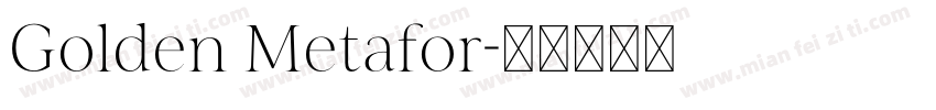 Golden Metafor字体转换